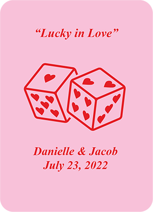 Lucky Couple Custom Playing Cards main image